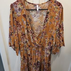 Large floral dress